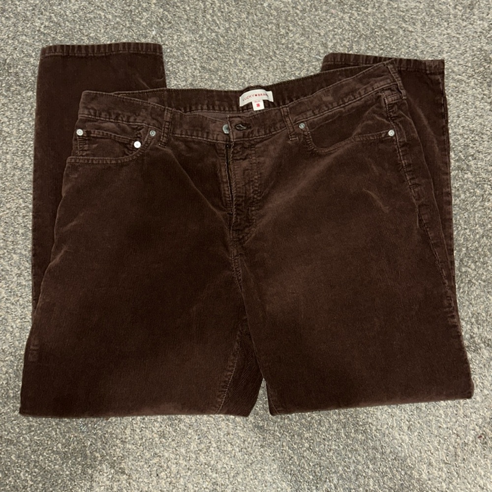 ❗️PRICE DROP❗️LUCKY BRAND MENS 410 ATHLETIC STRAIGHT CORDUROY JEANS